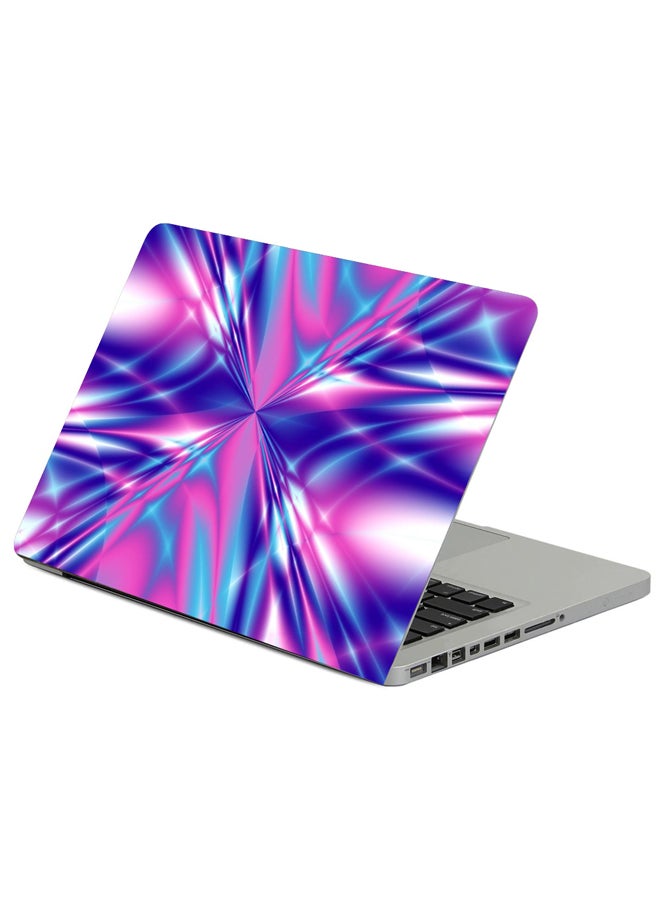 Fast Print Abstraction Line Pink Printed Laptop Sleeve Multicolour