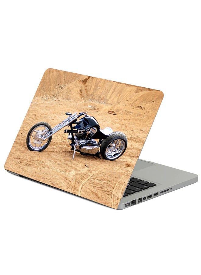 Fast Print Bike Wheels Printed Laptop Sleeve Multicolour