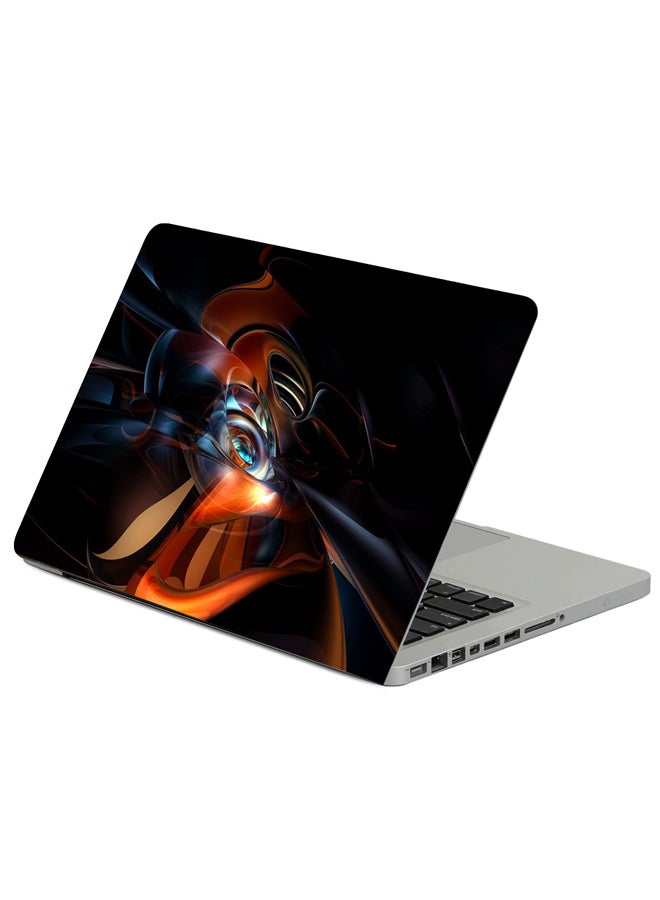 Dark Background Spots Printed Laptop Sleeve Multicolor