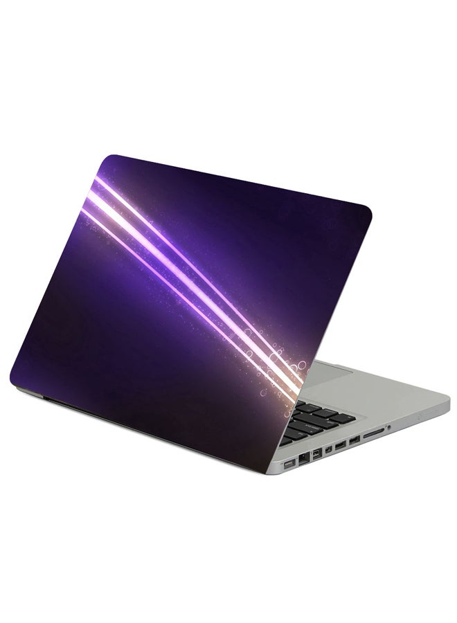 Fast Print Lines Circles Background Printed Laptop Sleeve Multicolor