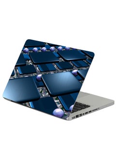 Squares Space Balls Printed Laptop Sleeve Multicolour