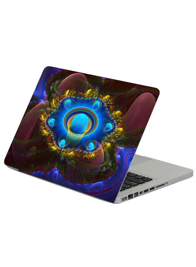 Fractal Background Dive Printed Laptop Sleeve Multicolor