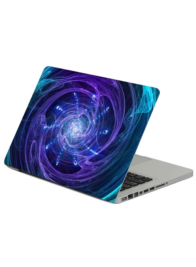 فاست برينت حافظة لابتوب بطبعة دوامة براقة متلاشية متعدد الألوان