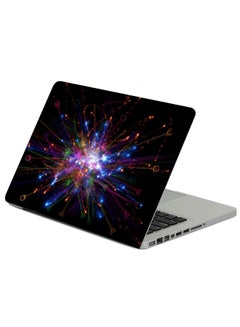Rays Abstraction Glitter Printed Laptop Sleeve Multicolor