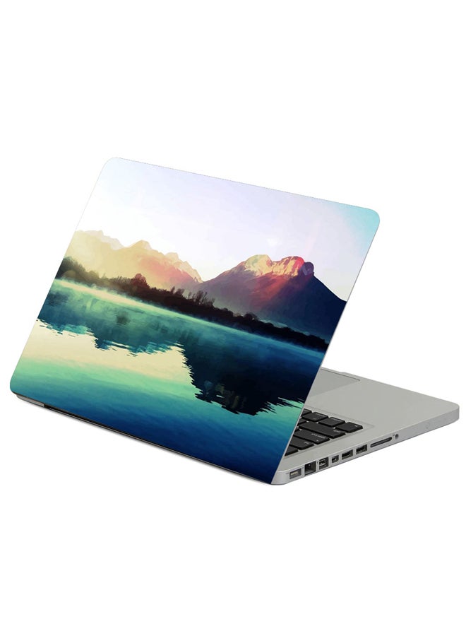 Fast Print Nature Light Lake Printed Laptop Sleeve Multicolor