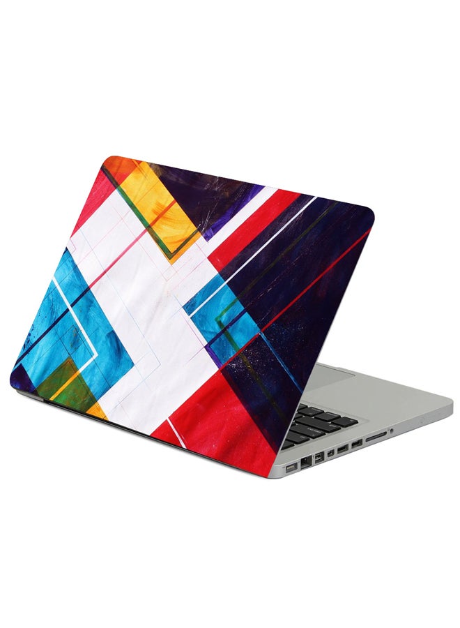 Fast Print - Abstraction Shapes Lines Printed Laptop Sleeve Multicolor - Image 1
