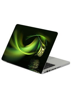 Black & Green Abstract Printed Laptop Sleeve Multicolor