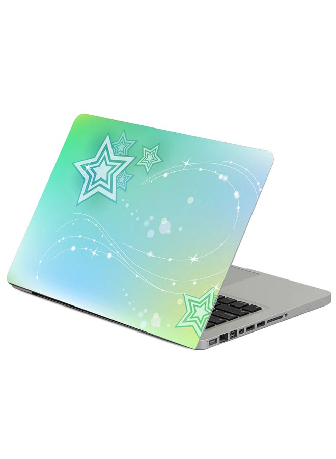 Stars Lines Background Printed Laptop Sleeve Multicolor