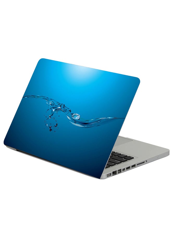 Water Spray Wave Printed Laptop Sleeve Multicolor