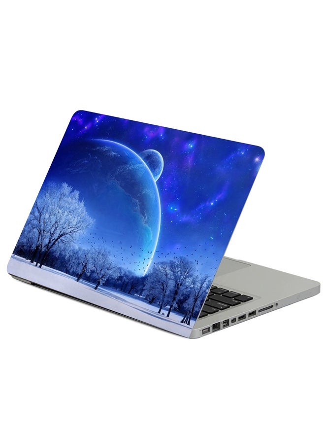 Fast Print Nature Landscape Winter Printed Laptop Sleeve Multicolor