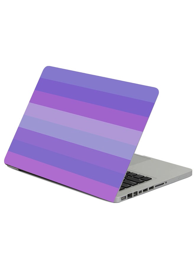 Fast Print Lilac Color Background Printed Laptop Sleeve Multicolor 