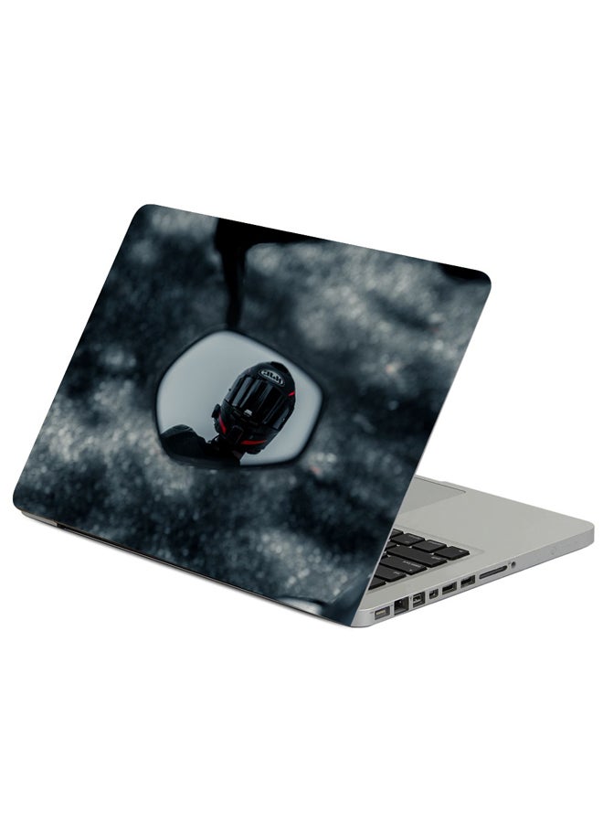 Fast Print Motorcyclist Helmet Motorcycle Printed Laptop Sleeve Multicolor