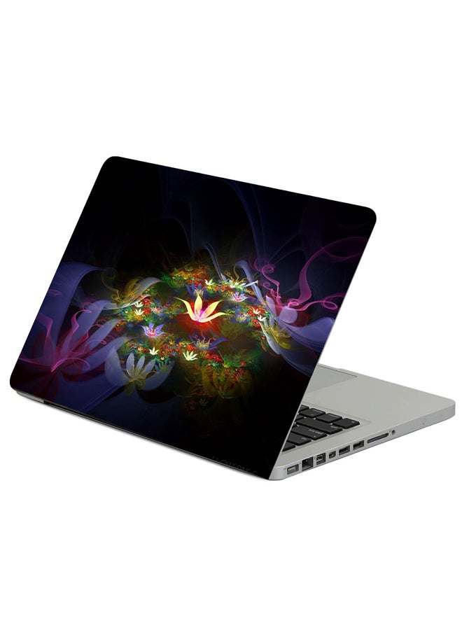 Fast Print Color Space Blurred Printed Protector Laptop Sticker Multicolor 
