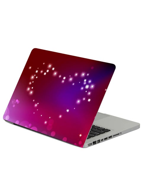 Heart Abstraction Glare Printed Laptop Sleeve Multicolor