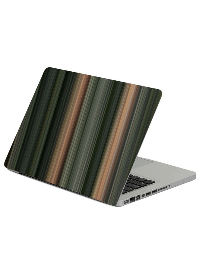 Fast Print Line Vertical Dark Printed Laptop Sleeve Multicolor