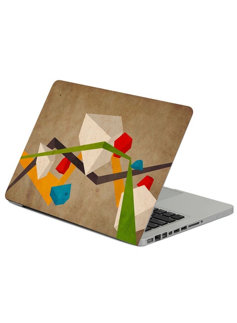 Shape Color Light Printed Laptop Sleeve Multicolor