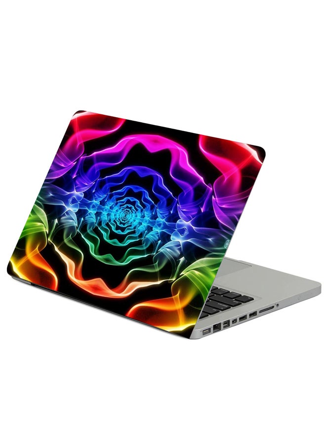 Fast Print Smoke Circles Shapes Printed Laptop Sleeve Multicolor 