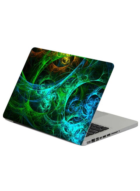 Fractal Glow Colorful Printed Laptop Sleeve Multicolor