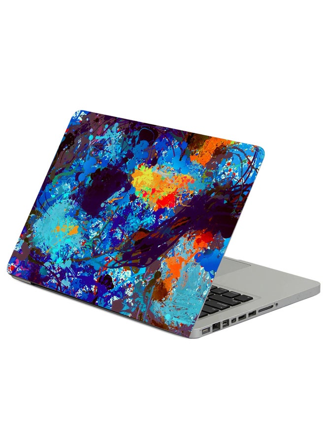 Fast Print Paint Stains Colorful Printed Laptop Sleeve Multicolor