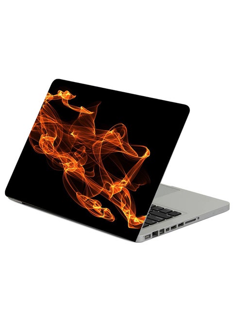Fire Abstraction Clots Printed Laptop Sleeve Multicolor