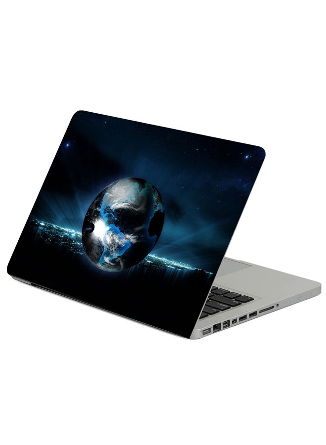 Ball Globe Planet Printed Laptop Sleeve Multicolor