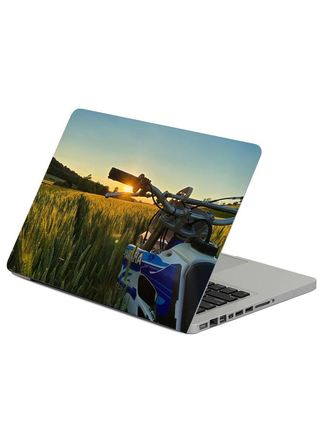 حافظة لابتوب بطبعة دراجة ياماها النارية متعدد الألوان