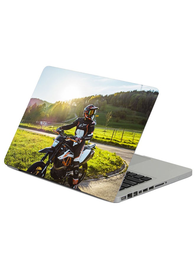 حافظة لابتوب بطبعة الدراجة النارية كيه تي إم 200 ديوك متعدد الألوان