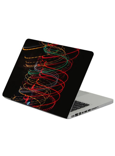 Light Long Exposure Lines Printed Laptop Sleeve Multicolor
