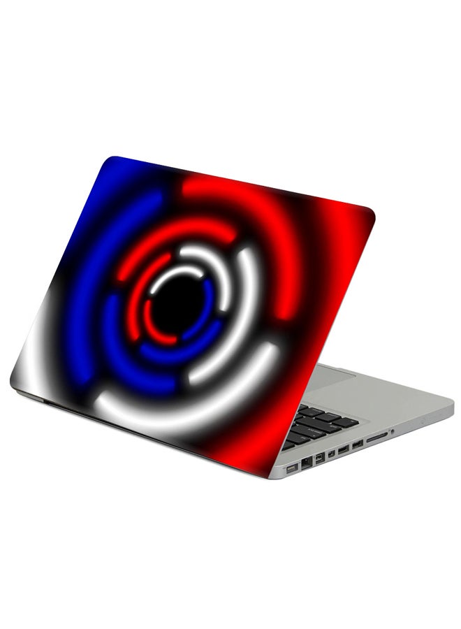 Fast Print Circle Russian White Printed Laptop Sleeve Multicolour