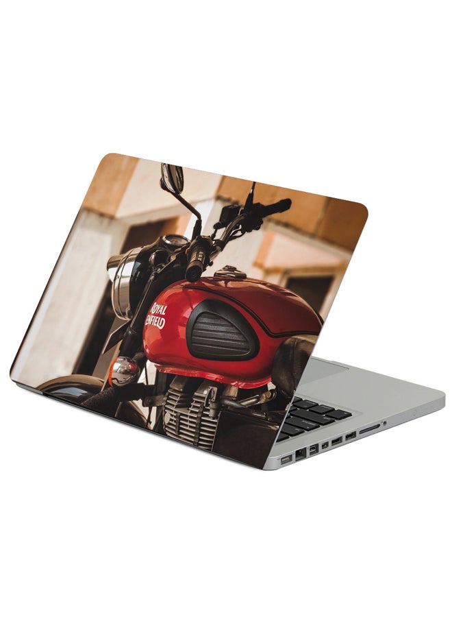 Fast Print Motorcycle Wheel Motor Printed Laptop Sleeve Multicolour