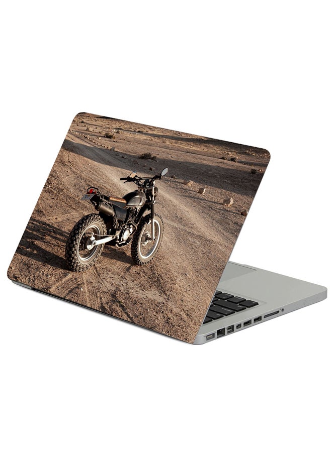 Fast Print Motorcycle Motorcycling Desert Printed Laptop Sleeve Multicolour
