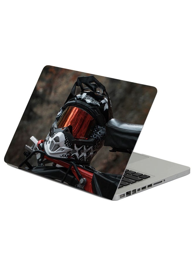 Fast Print Helmet Motorcycle Bike Printed Laptop Sleeve Multicolour 