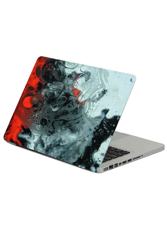 Fast Print Streaks Fluid Bubbles Printed Laptop Sleeve Multicolour