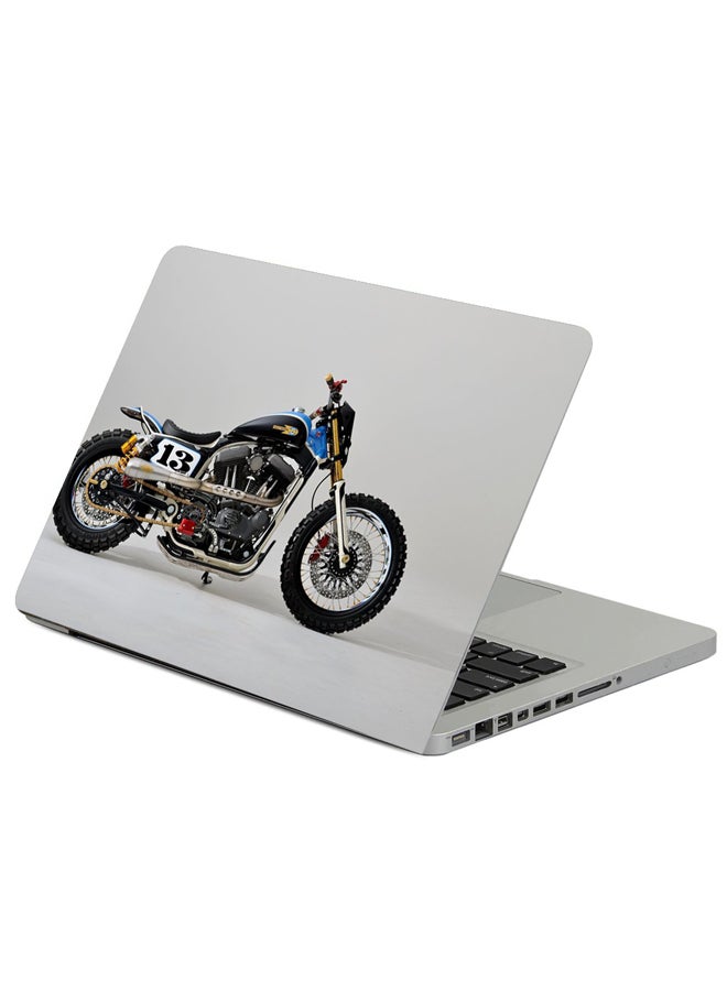 Harley Davidson Motorcycle Printed Laptop Sicker Multicolour