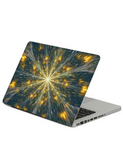 Abstraction Sparks Rays Printed Laptop Sticker Multicolour