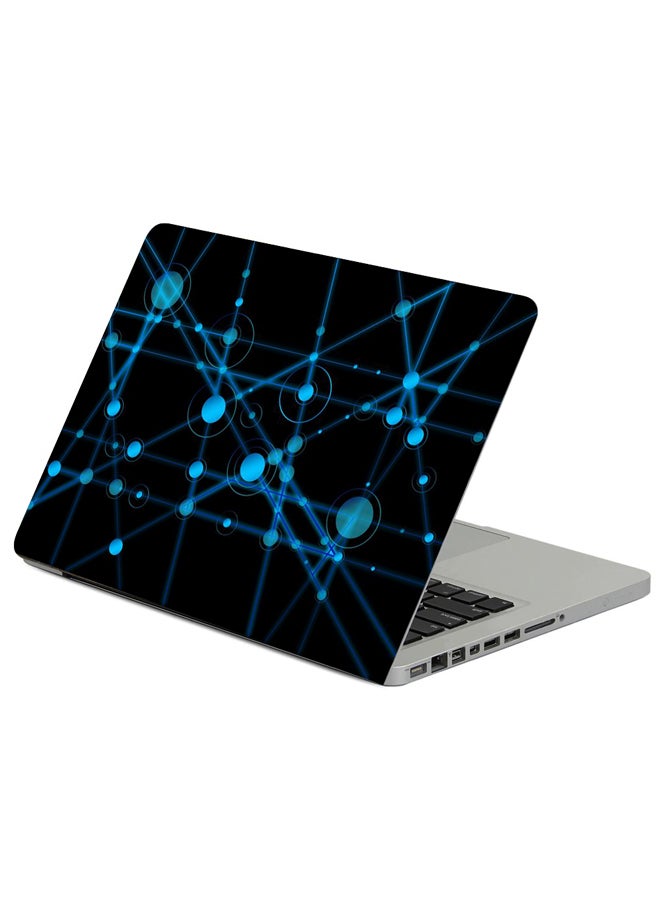 حافظة لابتوب بطبعة وصلات خطوط ودوائر متعدد الألوان