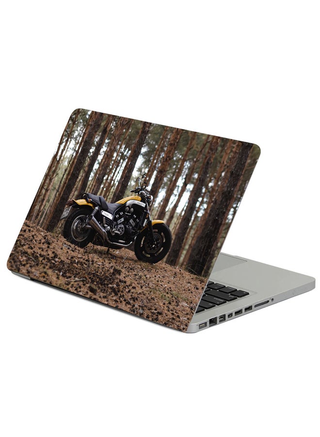 Fast Print Yamaha Bike Motorcycle Printed Laptop Sleeve Multicolour