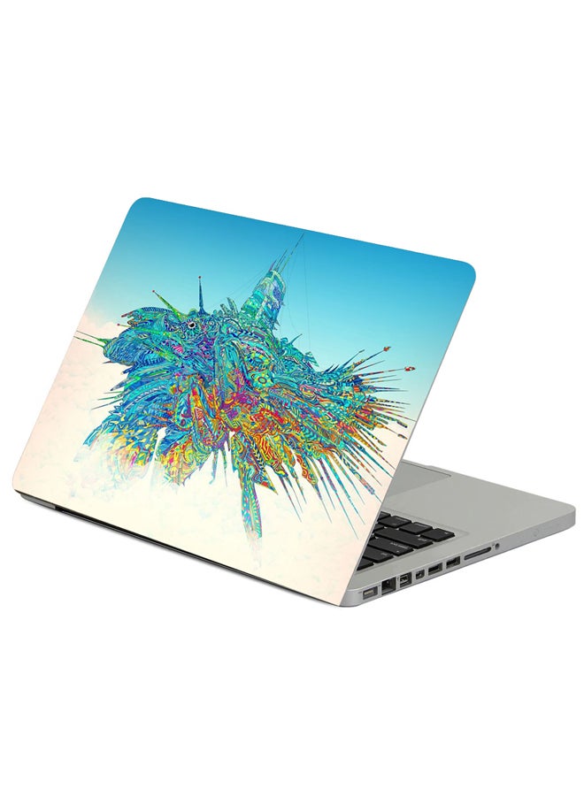 Fast Print - Drawing Bright Background Printed Laptop Sleeve Multicolour - Image 1