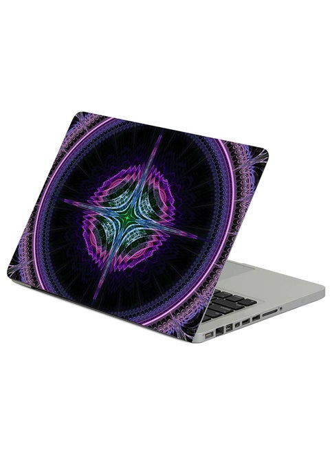 Fractal Pattern Symmetry Printed Laptop Sleeve Multicolour