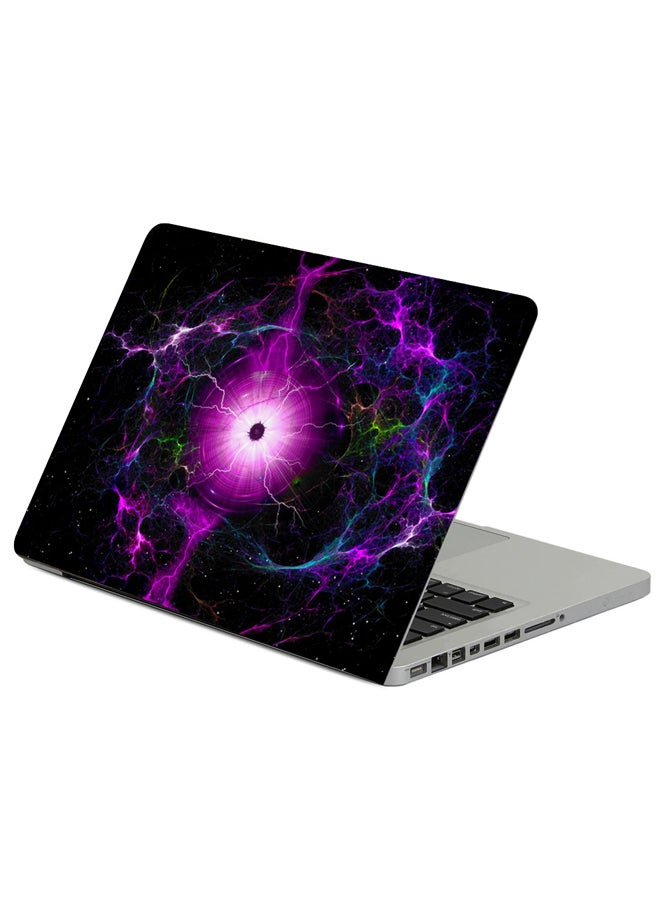 Fractal Lightning Energy Printed Laptop Sleeve Multicolour