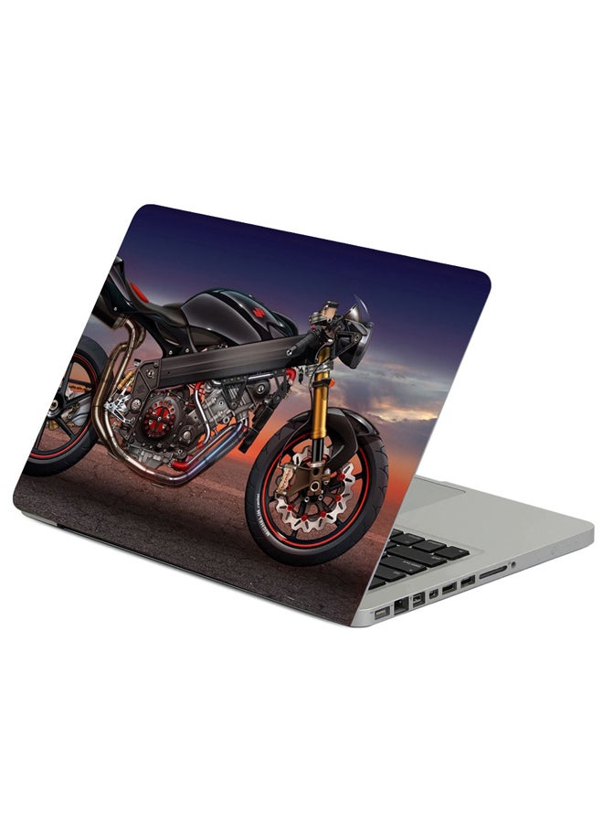 فاست برينت حافظة لابتوب بطبعة دراجة نارية سوزوكي GS1000 متعدد الألوان
