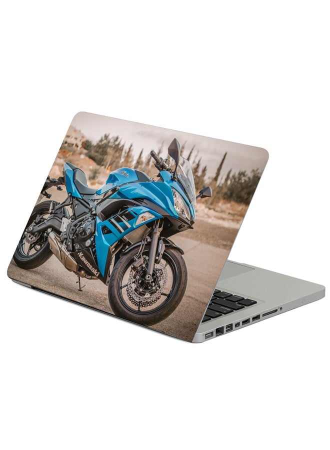 فاست برينت حافظة لابتوب بطبعة دراجة نارية كاواساكي متعدد الألوان