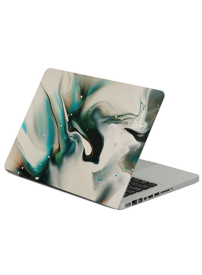 Stains Liquid Paint Printed Laptop Sleeve Multicolor