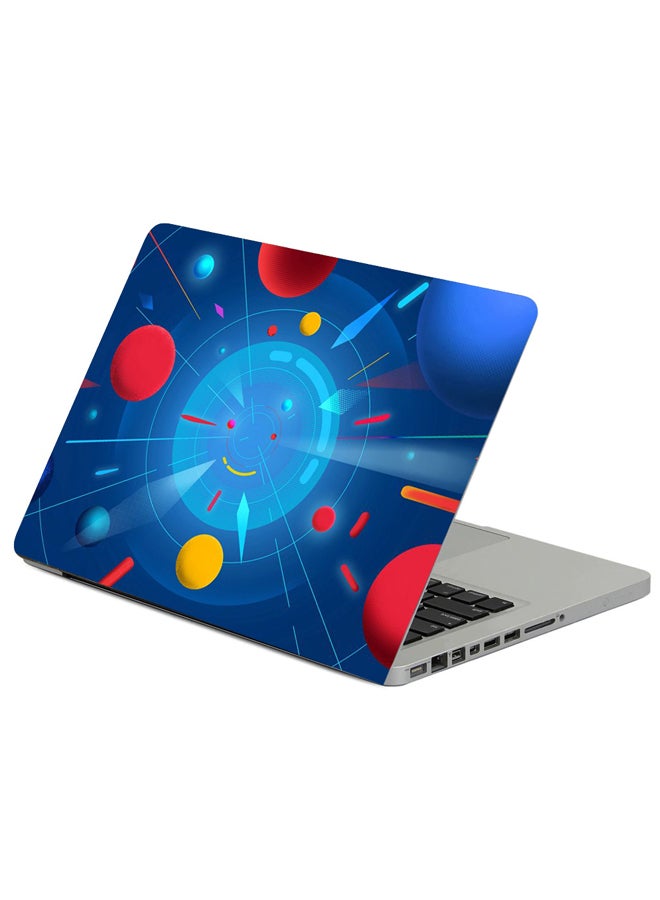 Fast Print - Circles Balls Lines Printed Laptop Sleeve Multicolor - Image 1