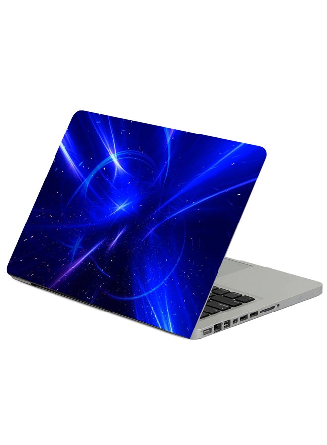 Lines Shine Stripes Printed Laptop Sticker Multicolor