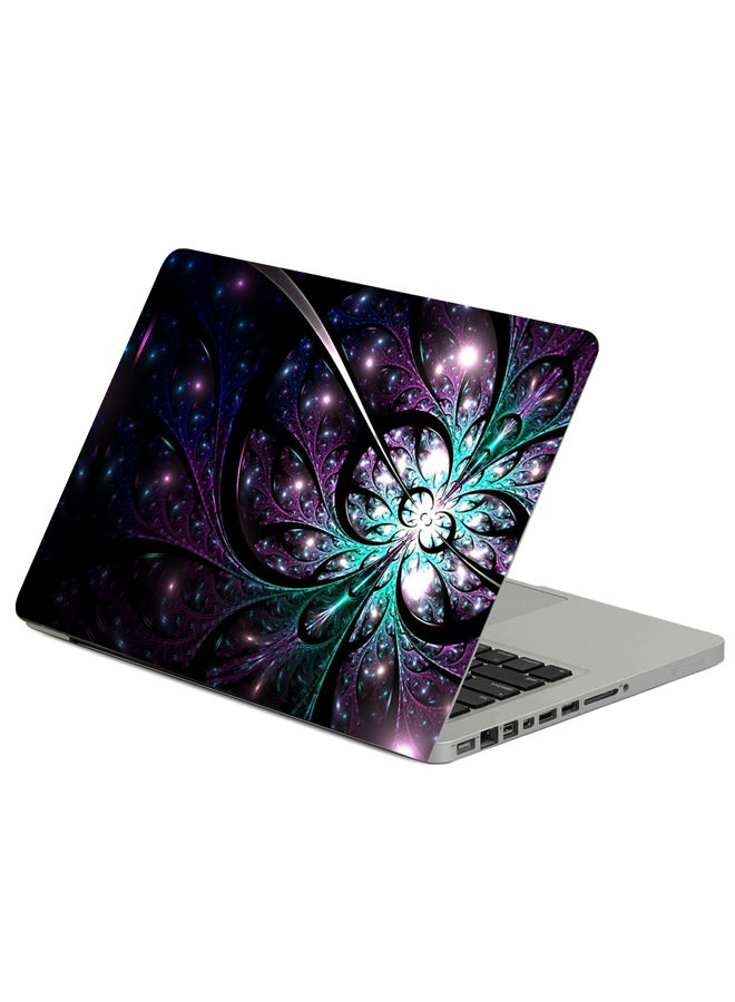 Fractal Patterns Lines Printed Laptop Sleeve Multicolor