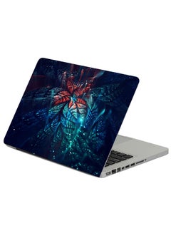Fractal Flower Shiny Printed Laptop Sleeve Multicolor