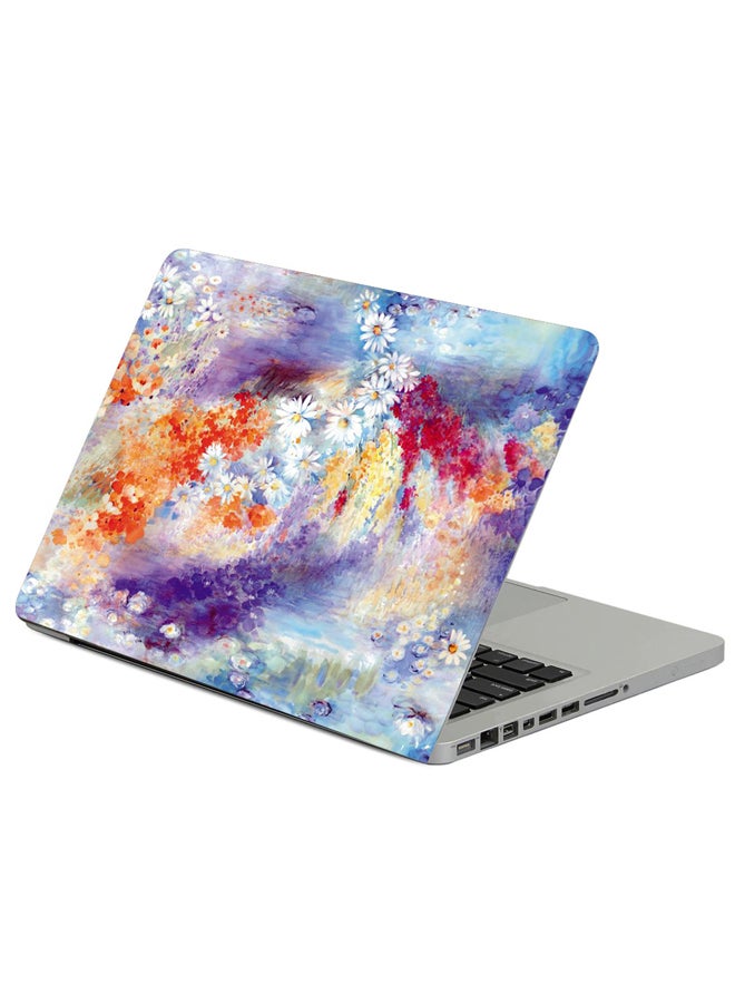 Fast Print Patterns Lines Bright Printed Laptop Sticker Multicolor