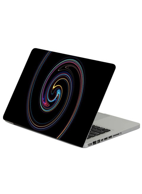 Spiral Twisted Multicolored Printed Laptop Sleeve Multicolor