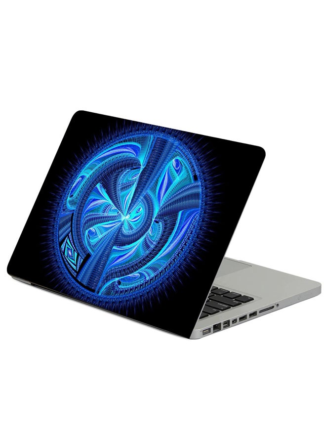 Fast Print Fractal Pattern Circle Printed Laptop Sleeve Multicolour